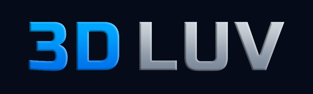 Logo 3DLUV, Conceptions et impressions 3D