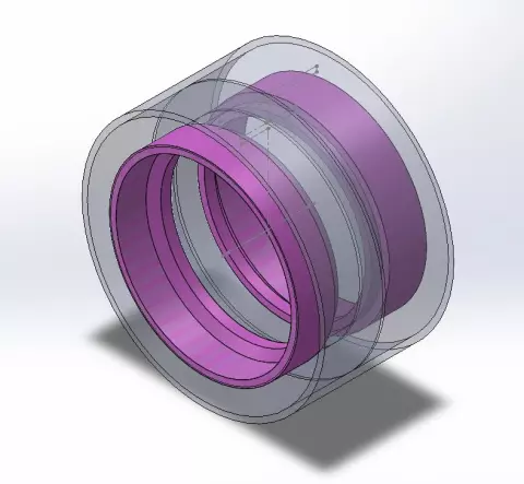 ADAPTATEUR ROULEAU DE SCOTCH CLIP&TWIST — pièce refaite en impression 3D