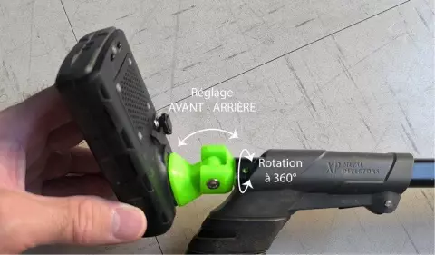 DEUS II - SUPPORT TELEC. MULTI-AXES, AV-AR (AVEC CLIPS) 3 PCS
