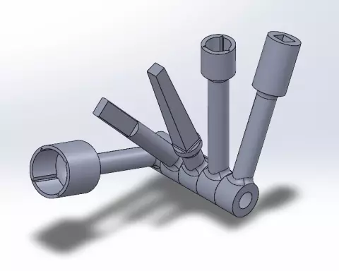 CLES MULTI USAGE — pièce refaite en impression 3D