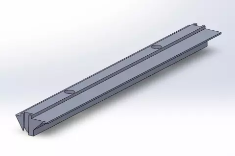 SUPPORT LEDS X 16 - PROFIL I TYPE 8 — Lot de 16 supports pour fixer des LED sur profilé alu.